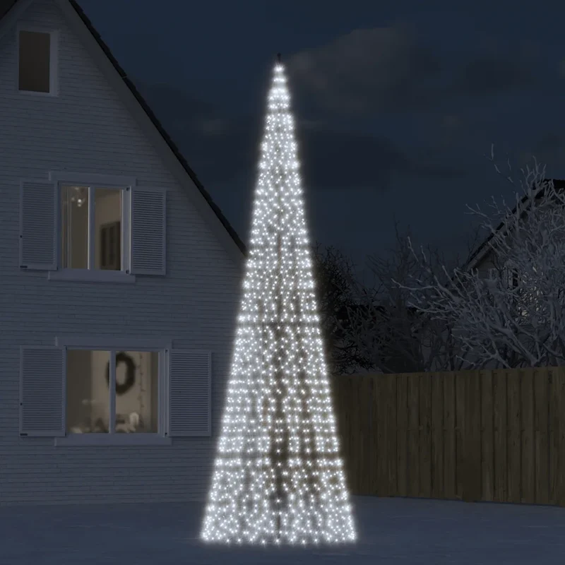 Albero di Natale a LED 1534 LED Bianco Freddo 500 cm 358117