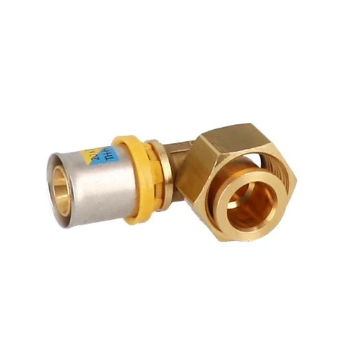 Angolo dado girevole e sede piana con guarnizione pressare multistrato 3/4 x 26