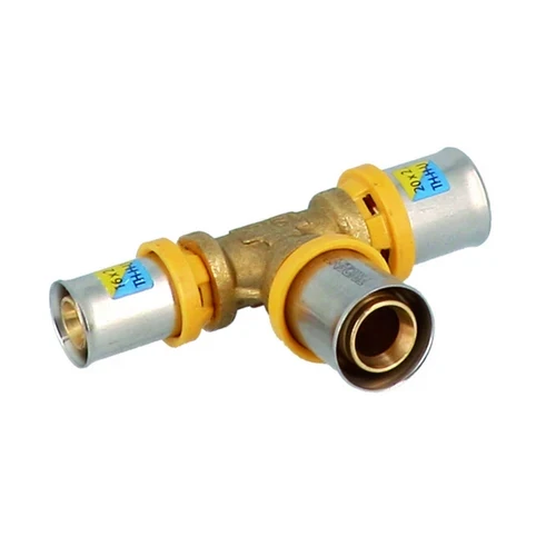 Raccordo a t ridotto a pressare per multistrato 26x20x26