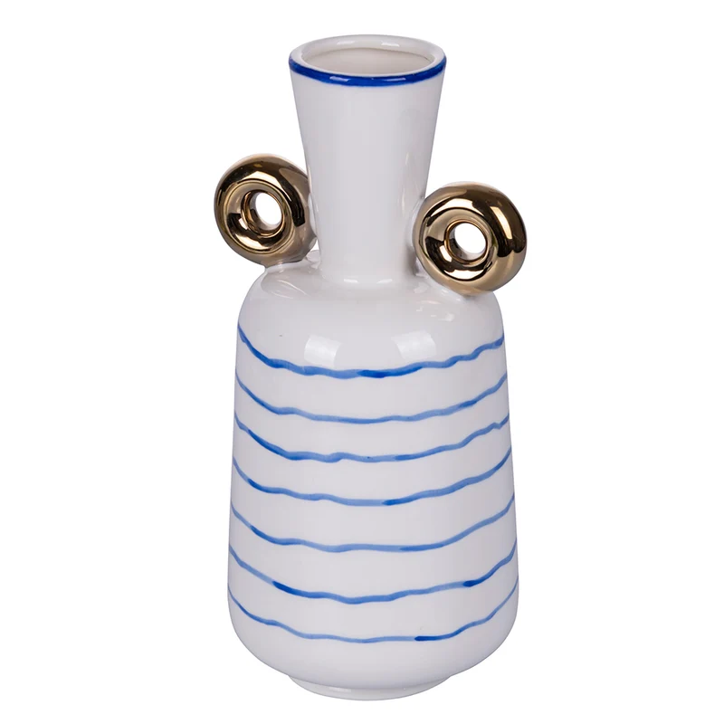 Vaso con Manici 14x12x26,5 cm in Porcellana VdE Tivoli 1996 Egeo
