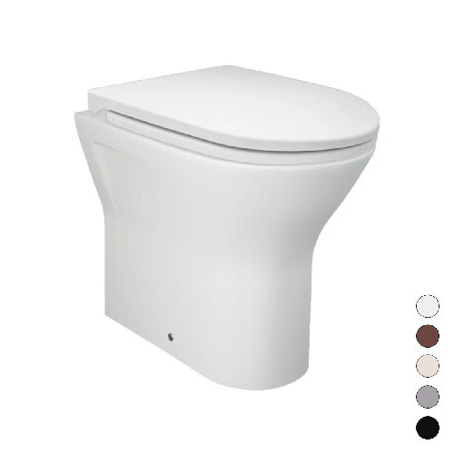 Vaso filo muro feeling rimless scarico uni grigio opaco mat
