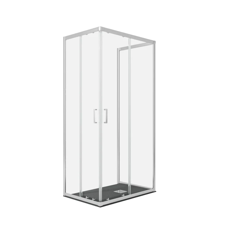 Box doccia 3 lati trasparente 195 6mm matias, misura 70x90x70