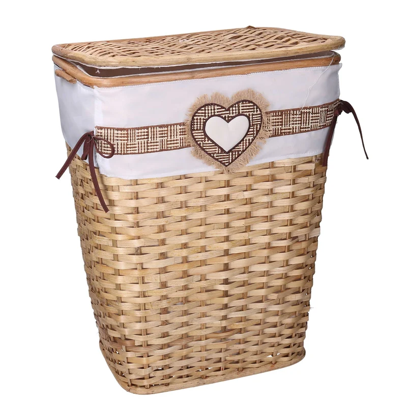 Cesto Portabiancheria in rattan arturo rettangolare cm 45x31xh54