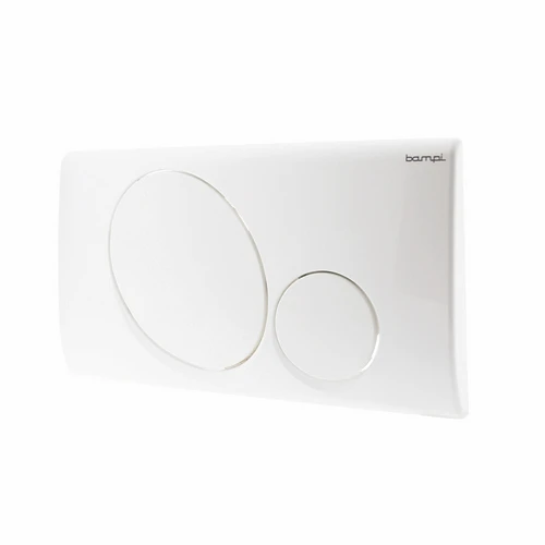 Placca 2 pulsanti mod. vega bianca