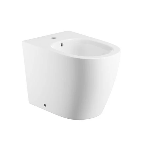Bidet filo muro magnolia l 56 er. rubinetto nero opaco