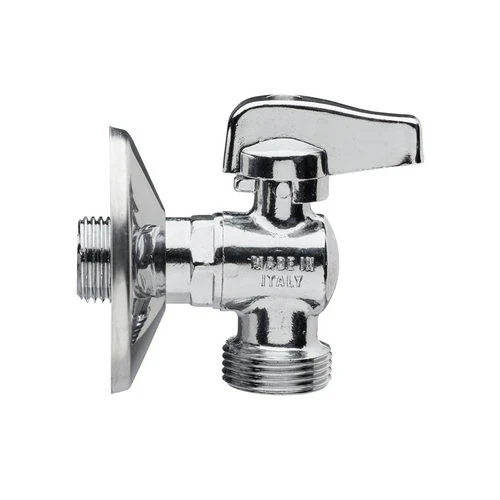 Rubinetto a sfera per lavatrice leva cromata 1/2 x 3/4
