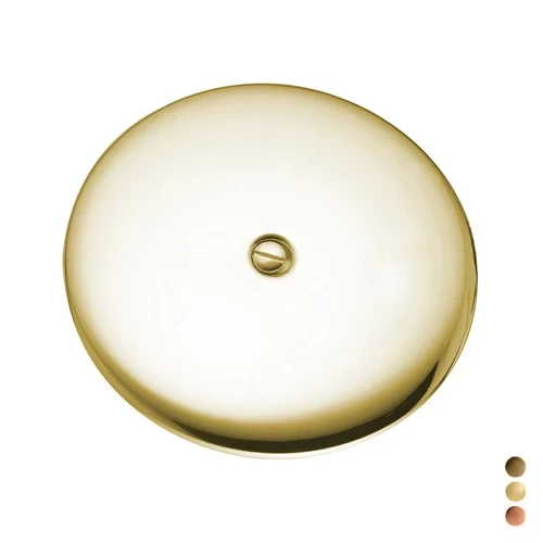 Piastra pavimento in ottone diam. 150 dorata