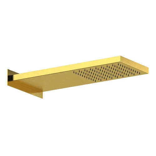 Soffione doccia a parete 1 getto a pioggia rettangolare mm 500x200x30