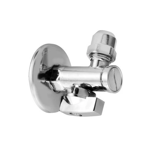 Rubinetto sottolavabo a sfera con dado 1/2 x 3/8 cromo