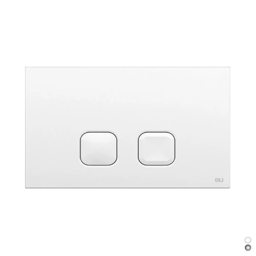 Placca plain dual doppio scarico cromo 070827