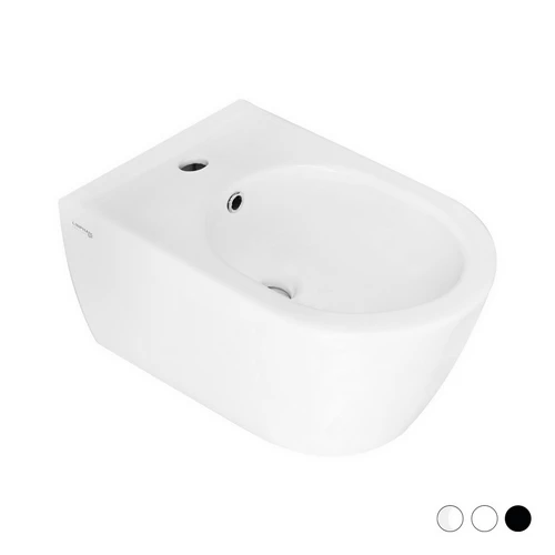 Bidet sospeso greta erogazione rubinetto bianco