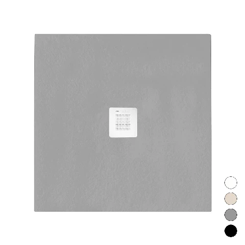 Piatto doccia linea emotion mod. serenity quadrato grigio 7035 cm 90 x 90