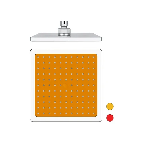 Soffione doccia quadro modello 12618 mm 200 arancio