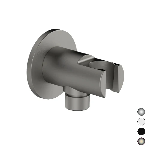 Supporto minimal con presa acqua cromo