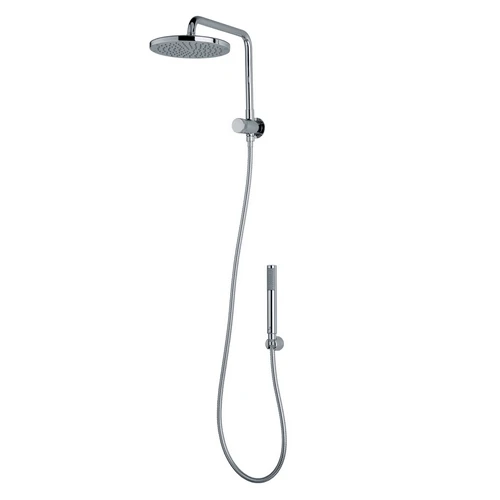 Kit braccio doccia con soffione e doccetta oki renovation cromo