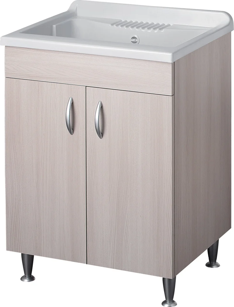 Mobile Lavatoio in Nobilato 60x50x85 cm 2 Ante Forlani Eco Olmo