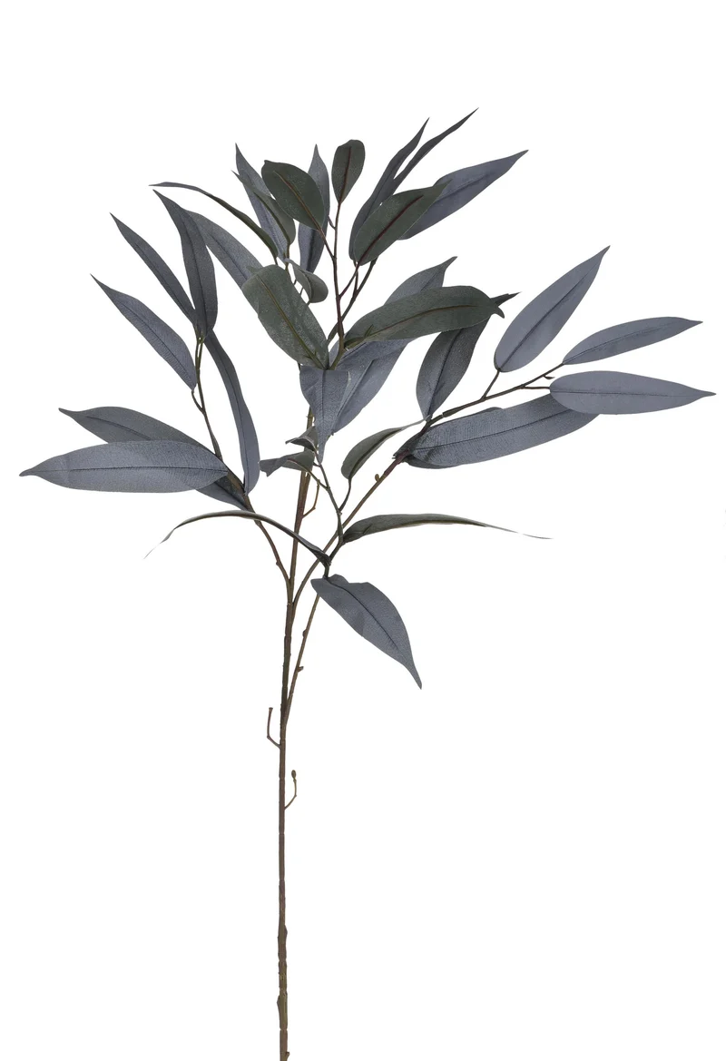 Set 6 Rami Artificiali di Eucalyptus Altezza 74 cm Grigio