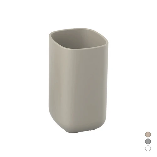 Porta spazzolini pod tortora cm 7 x h. 11 5 x 7