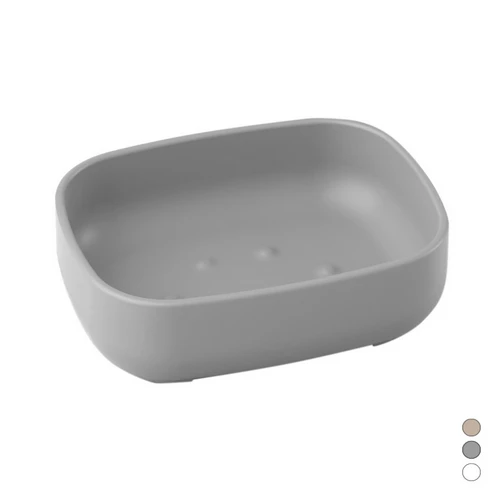 Porta sapone pod tortora cm 11 5 x h. 3 x 9
