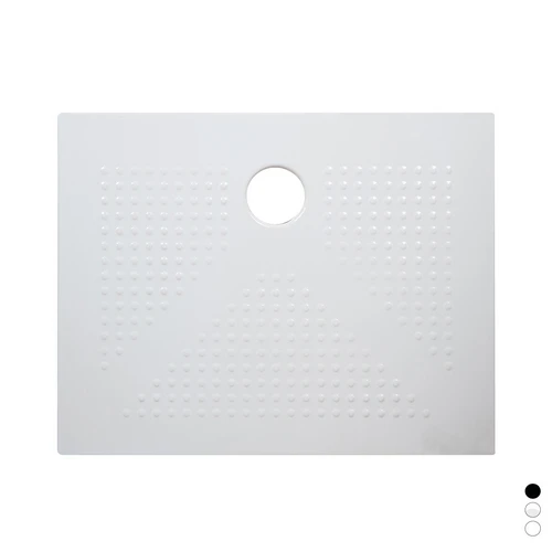 Piatto doccia h3.6 rettangolare in ceramica nero opaco cm 80 x 100 h3 6