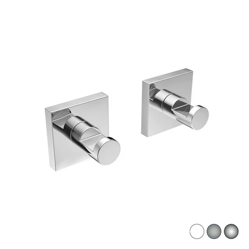 2 pz appendiabiti mod. hotel maison bianco cm 5 x h. 5 x 4 5