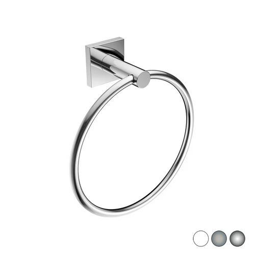 Porta asciugamani ad anello mod. hotel maison cromo cm 19 x h.21 x 7 4