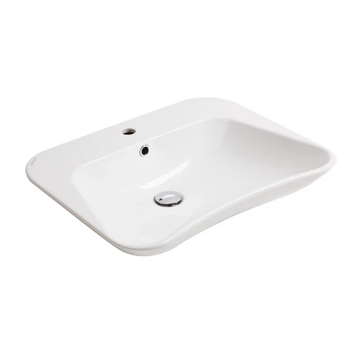 Lavabo ergonomico monoforo evolution l. 62 cm