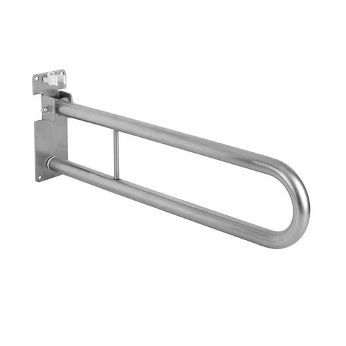 Barra di sostegno ribaltabile con portacarta igienica cm. 85 acciaio inox