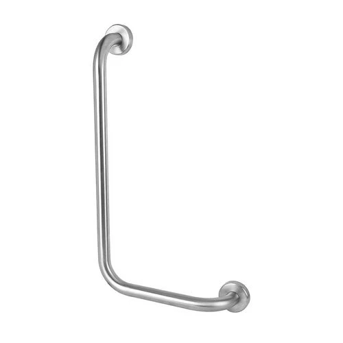 Corrimano angolare con montante a sinistra cm. 35 x 65 sx acciaio inox