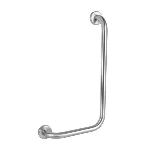 Corrimano angolare con montante a destra cm. 35 x 65 dx acciaio inox