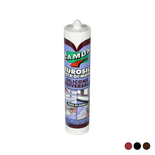 Sigillante siliconico acetico eurosil 280 ml testa di moro