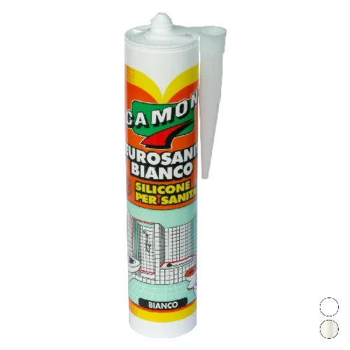 Silicone acetico antimuffa 280 ml 280 ml bianco