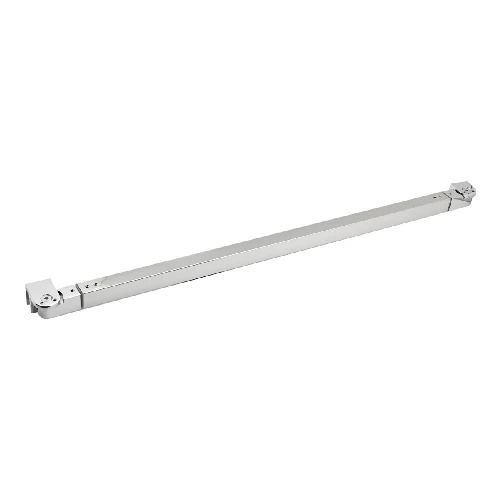 Braccio telescopico per walk-in essential c/doppia testa snodabile da 70 a 100 cm argento lucido