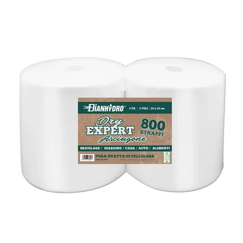2 pz bobina di carta a strappo dry expert gr 1000x2