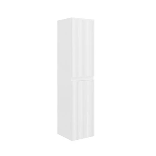 Colonna sospesa mod. trio cannettato h. 130 cm bianco opaco