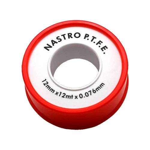 Rotolino nastro teflon p.t.f.e. economico mt 12 mm 12 x 10 mt x 0 076