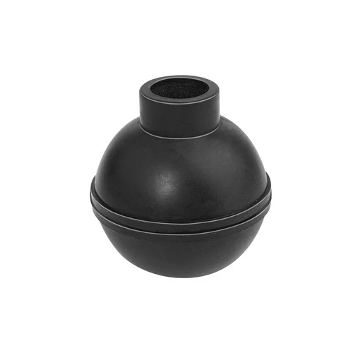 Sfera in gomma nr nera dm 57 diam.57 x foro diam.18