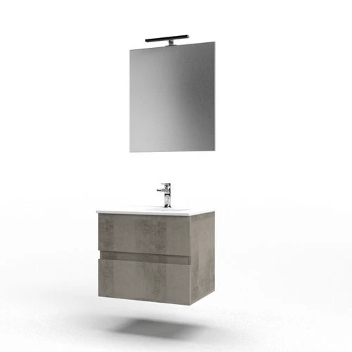 Mobile bagno sospeso mod. stile l. 60 cm bianco lucido