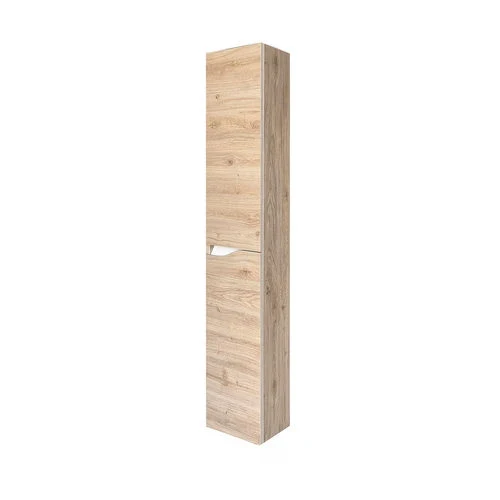 Colonna bagno sospesa mod. praga h. 160 cm rovere scuro tortora opaco