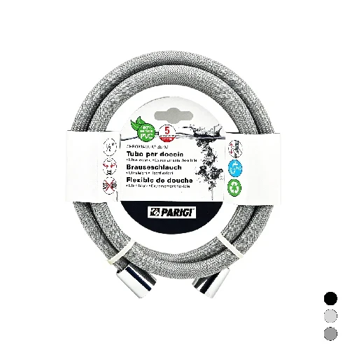 Flessibile doccia chromalux zero silver grey cm 180