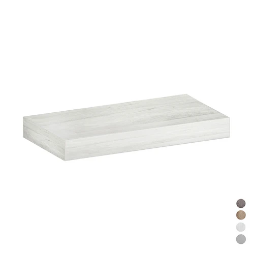 Mensola per lavabo mod. unika h 10 cm 80x46xh.10 olmo bianco