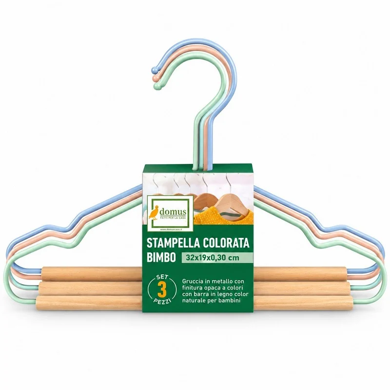 Stampella Colorata Bimbo 32X19X0,30 cm Set 3pz