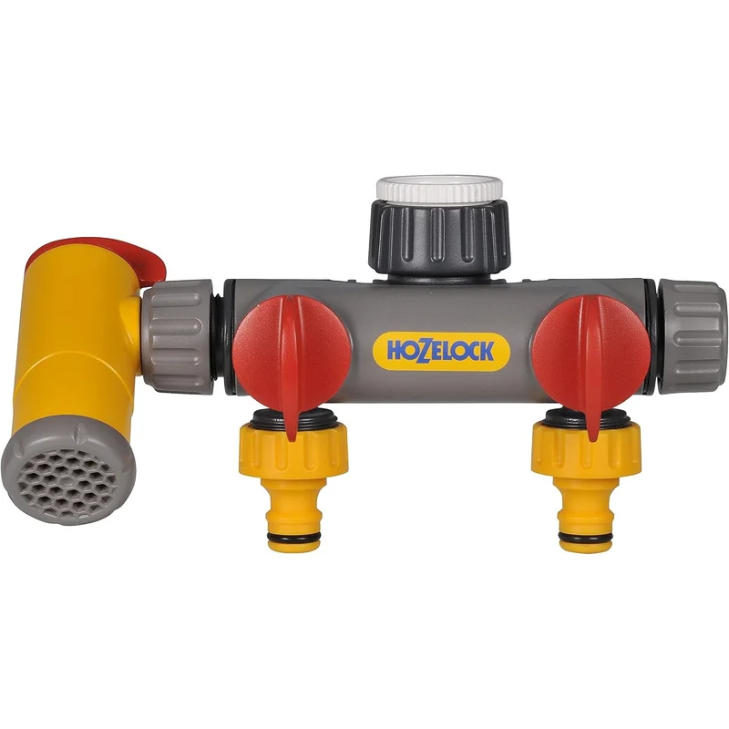 Hozelock Flowmax Adattatore Rubinetto 3 Vie – Tripla Uscita per Irrigazione