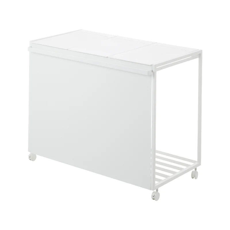 3-Compartment Trash Can with Casters