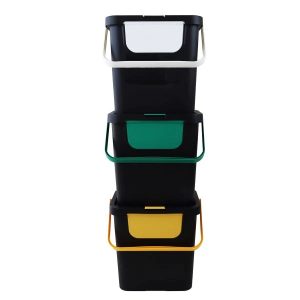 Set 3 Pattumiere 24l Moda Double