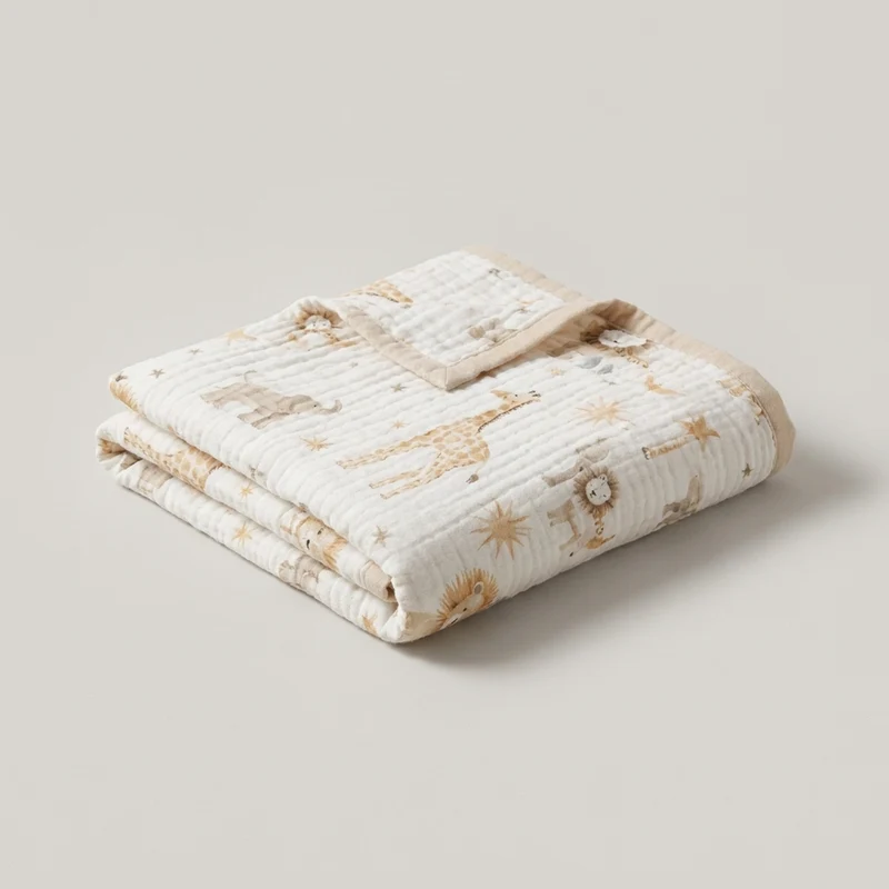 WILDNEST – Animal Kingdom Blanket for Cozy Comfort
