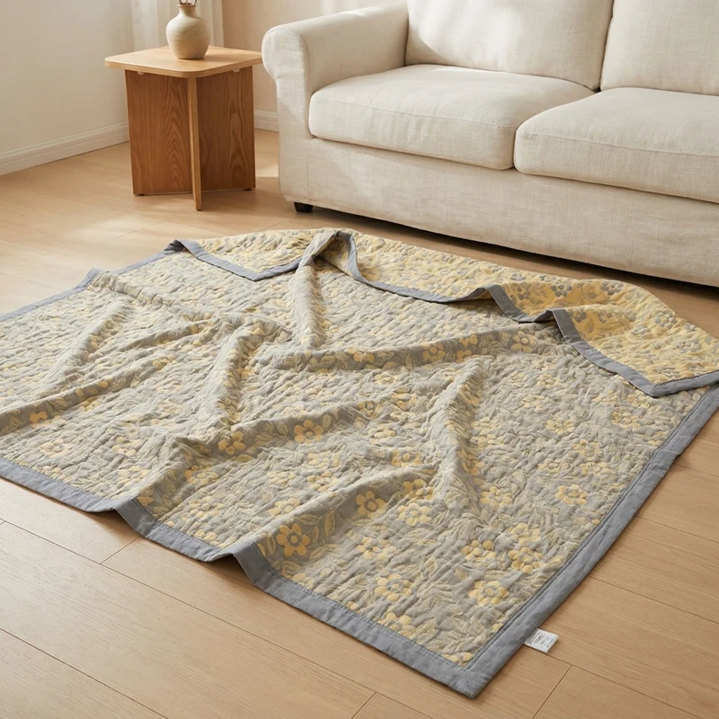 FLORAREST – Layered Blanket Quilt for Gentle Home Comfort