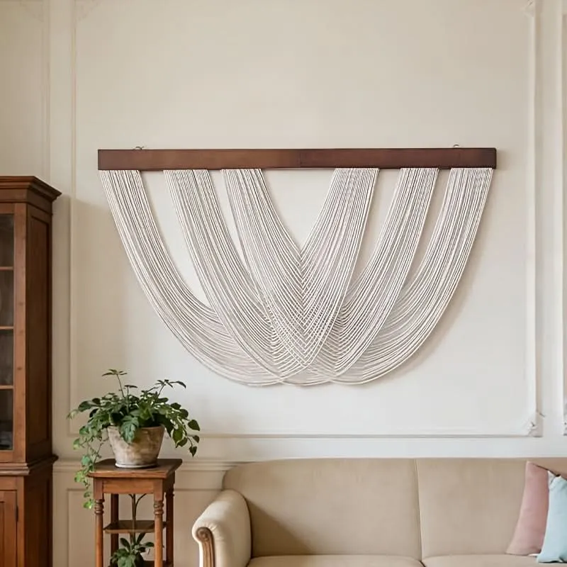 MACRAMELIVA – Minimalist Macrame Wall Hanging for Boho Decor