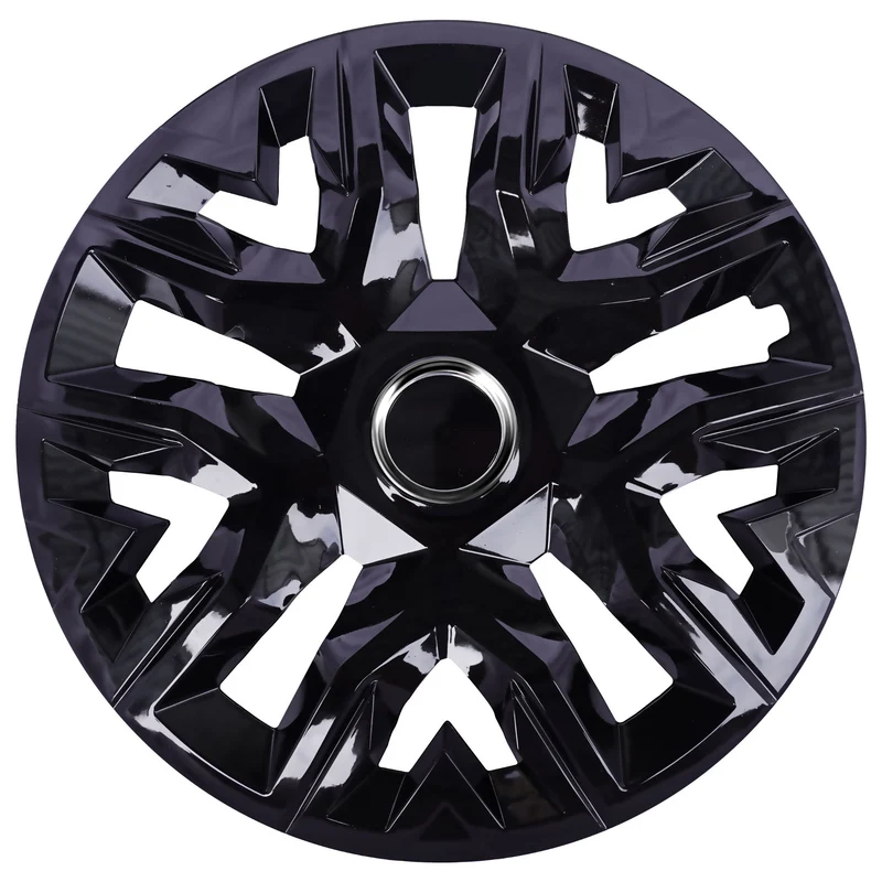 Coprimozzi universali 15'' NRM Perfecto laccato nero 4 pezzi