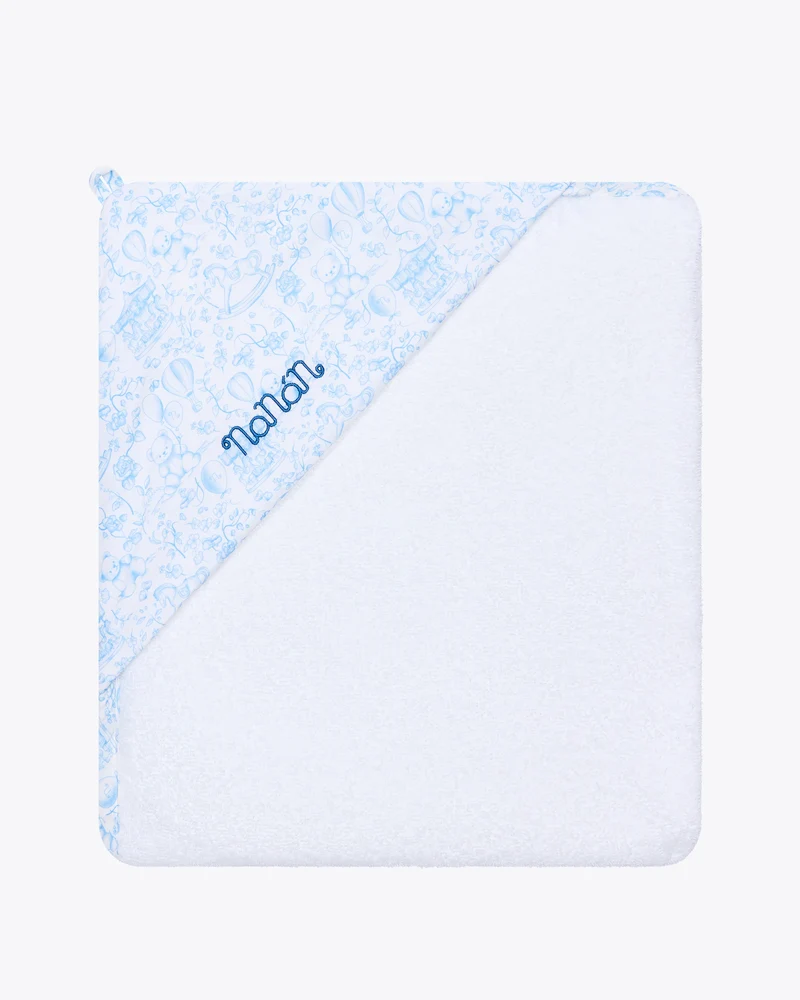 Accappatoio triangolo little dreamland blu
